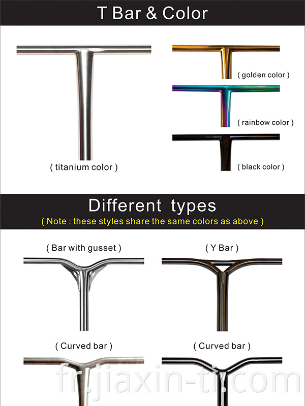 Titanium scooter bar